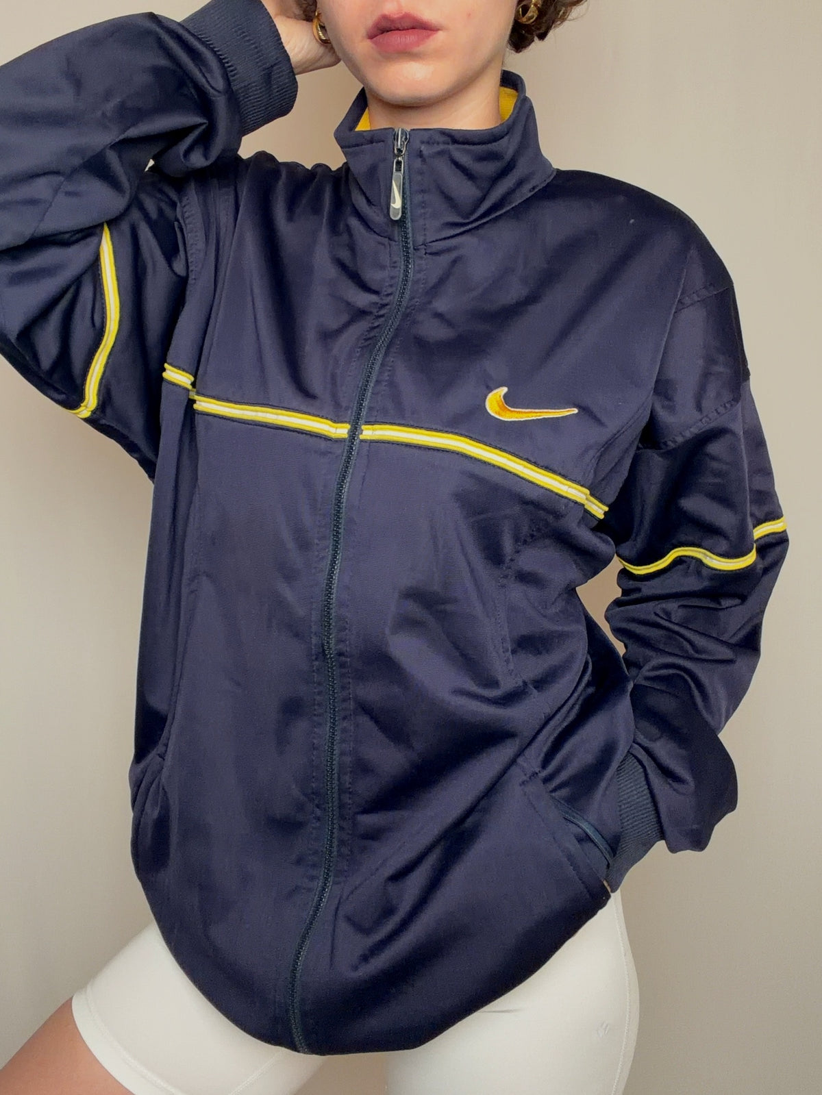 Jacket de sport marine Nike XL vintage