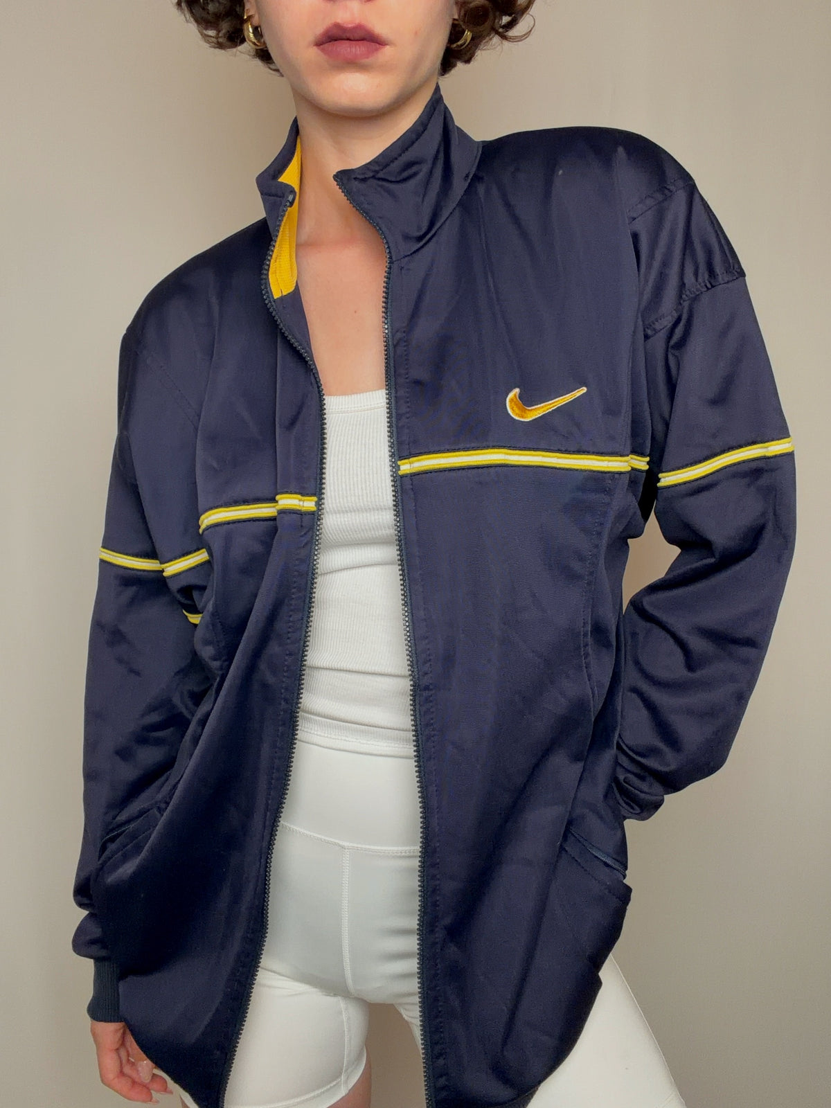 Jacket de sport marine Nike XL vintage