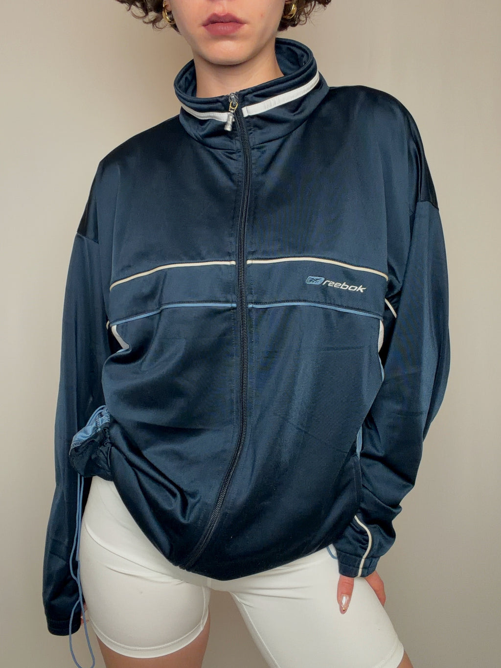 Jacket de sport marine Reebok L vintage