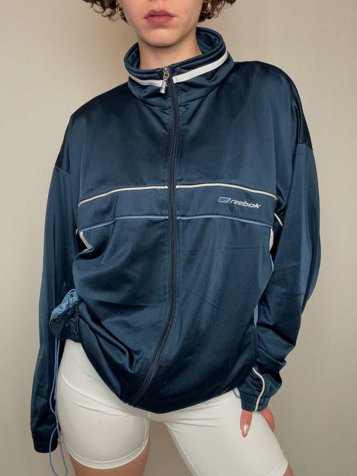 Jacket de sport marine Reebok L vintage
