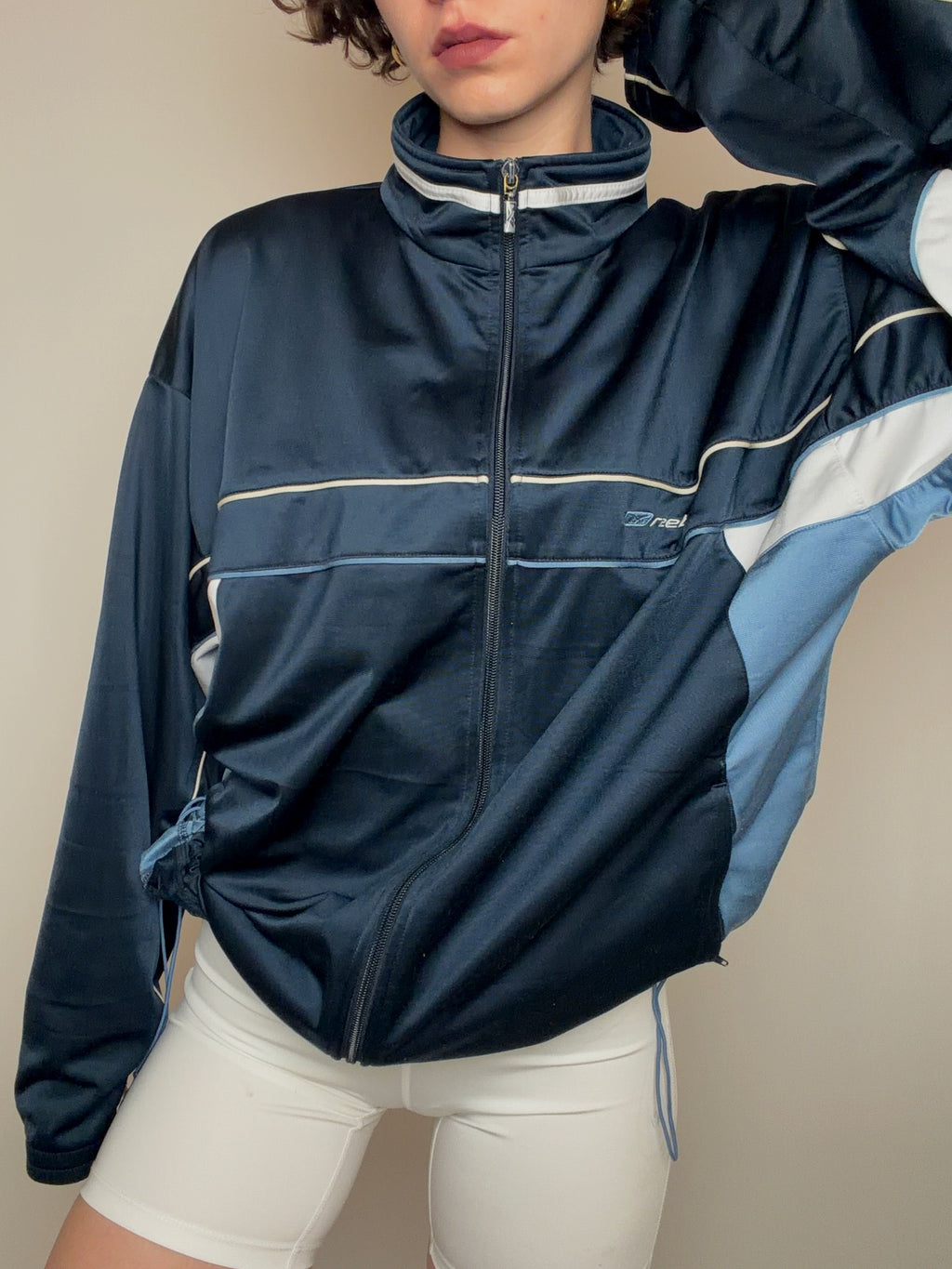 Jacket de sport marine Reebok L vintage