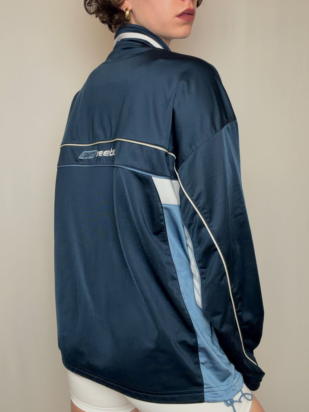 Jacket de sport marine Reebok L vintage