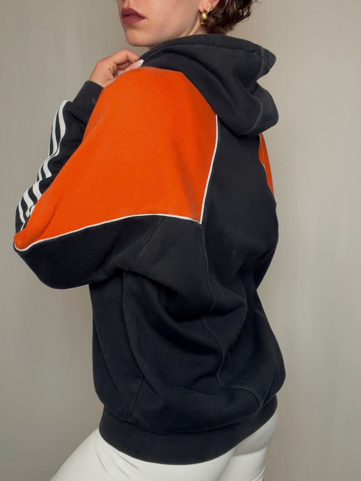 Hoodie bicolore Adidas L vintage