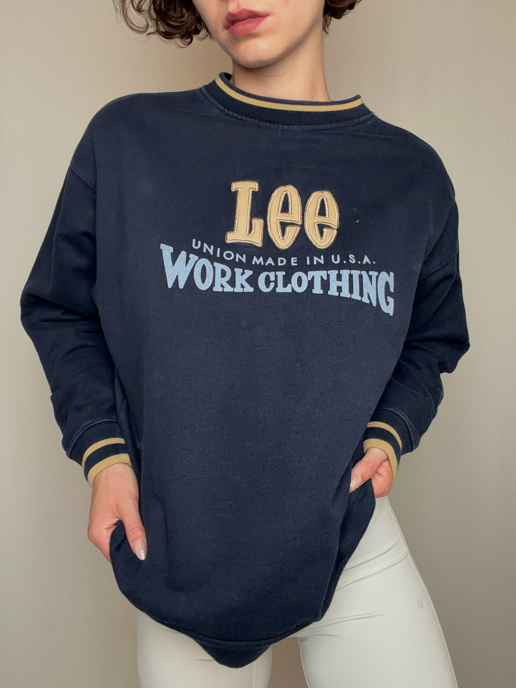 Sweat marine Lee L vintage