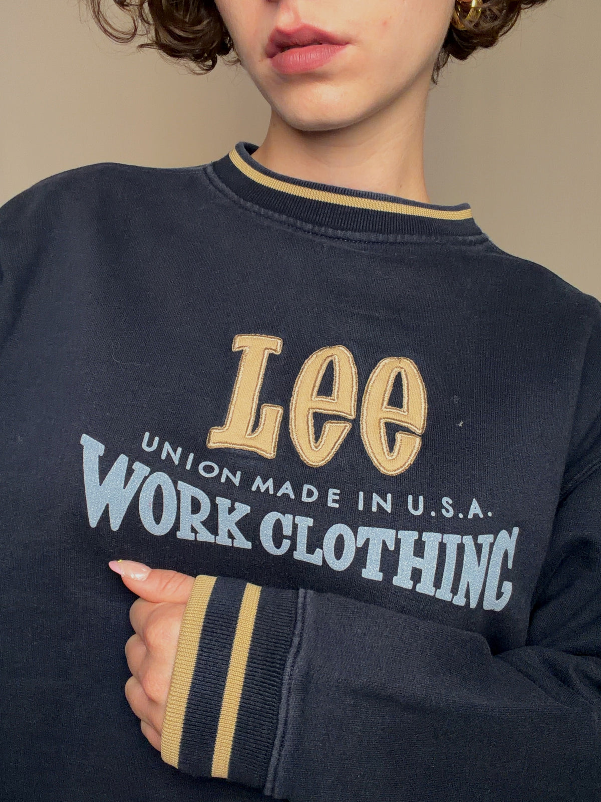 Sweat marine Lee L vintage