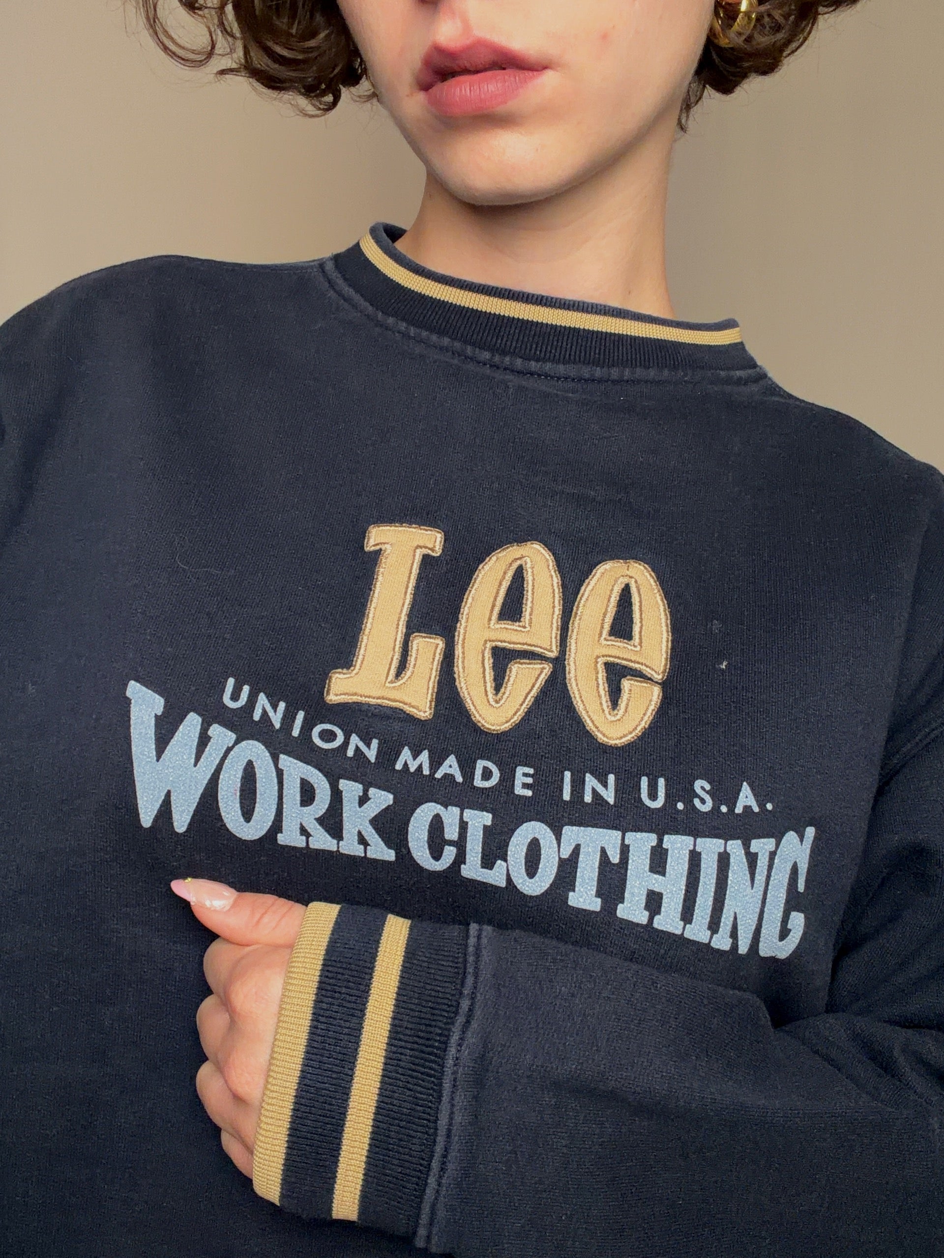 Sweat marine Lee L vintage