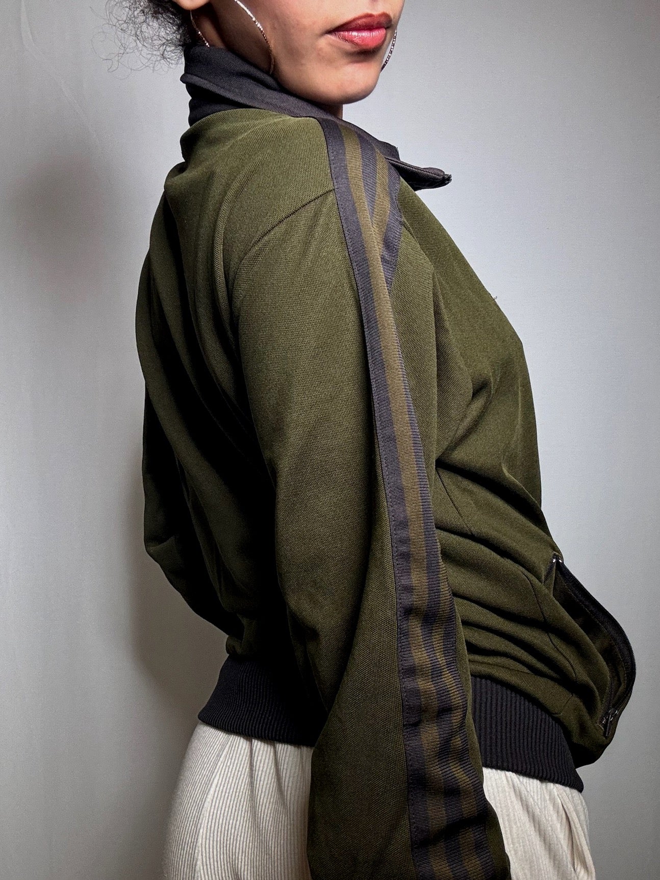 Jacket de sport kaki Adidas S vintage