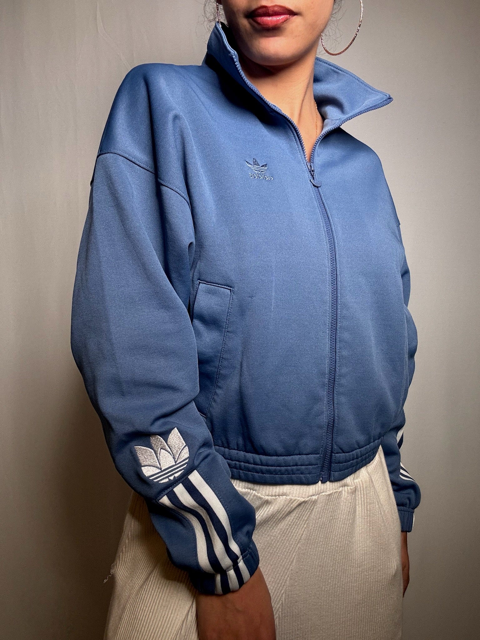 Jacket de sport bleue Adidas XS/S vintage