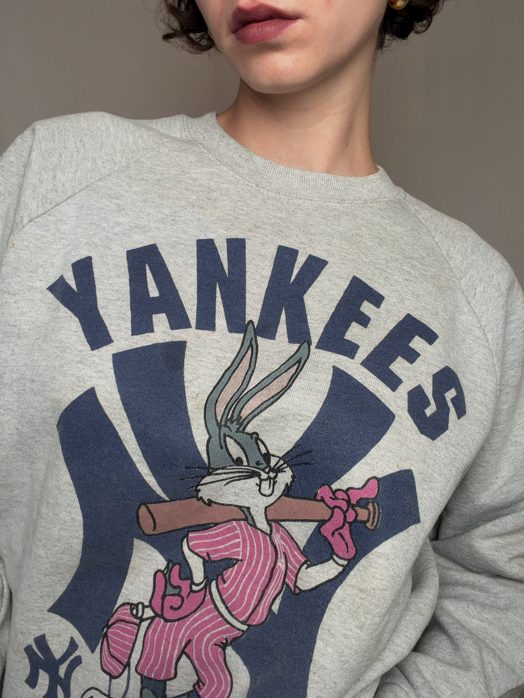 Sweat Yankees x Bugs bunny M vintage