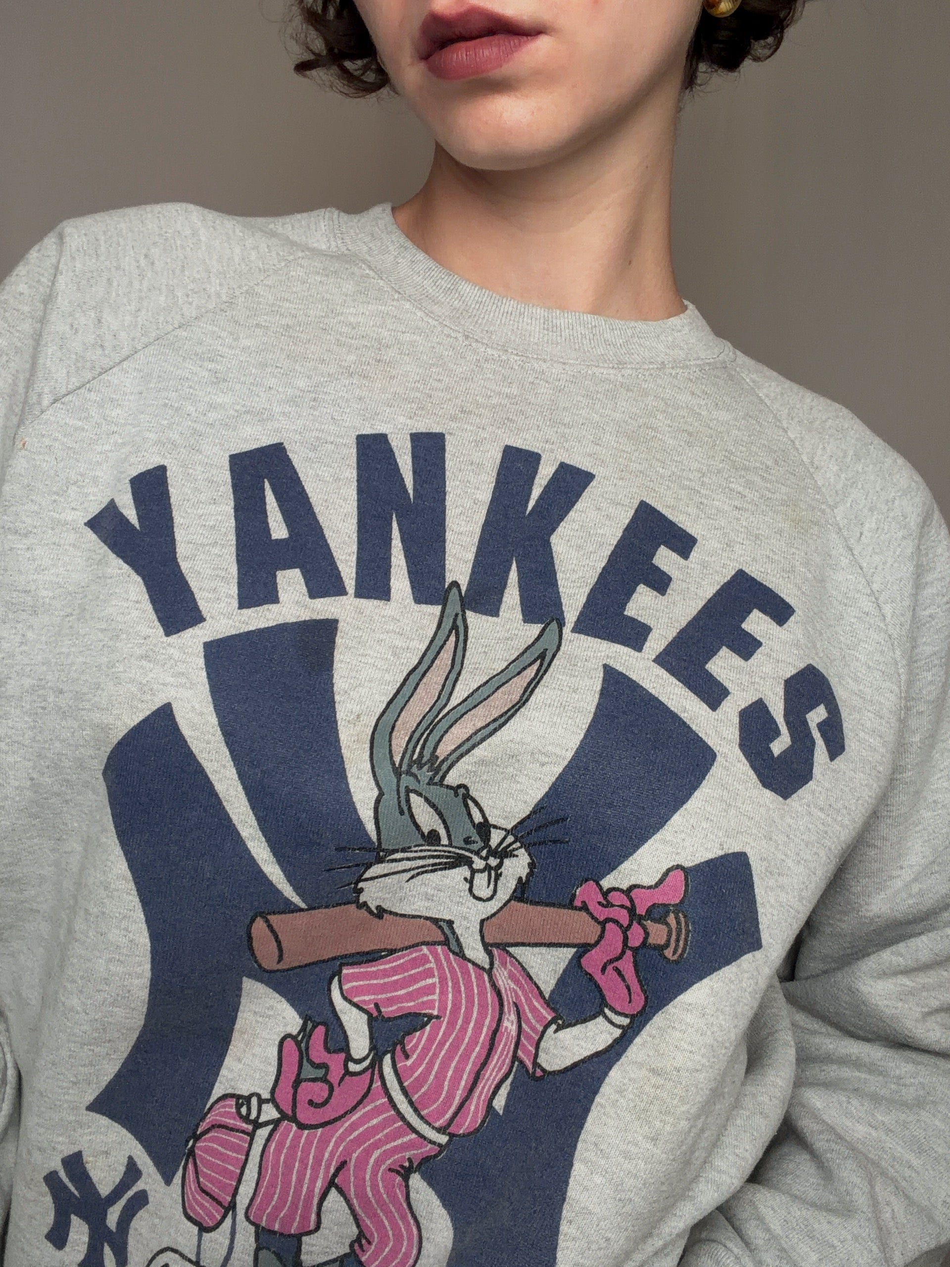 Sweat Yankees x Bugs bunny M vintage