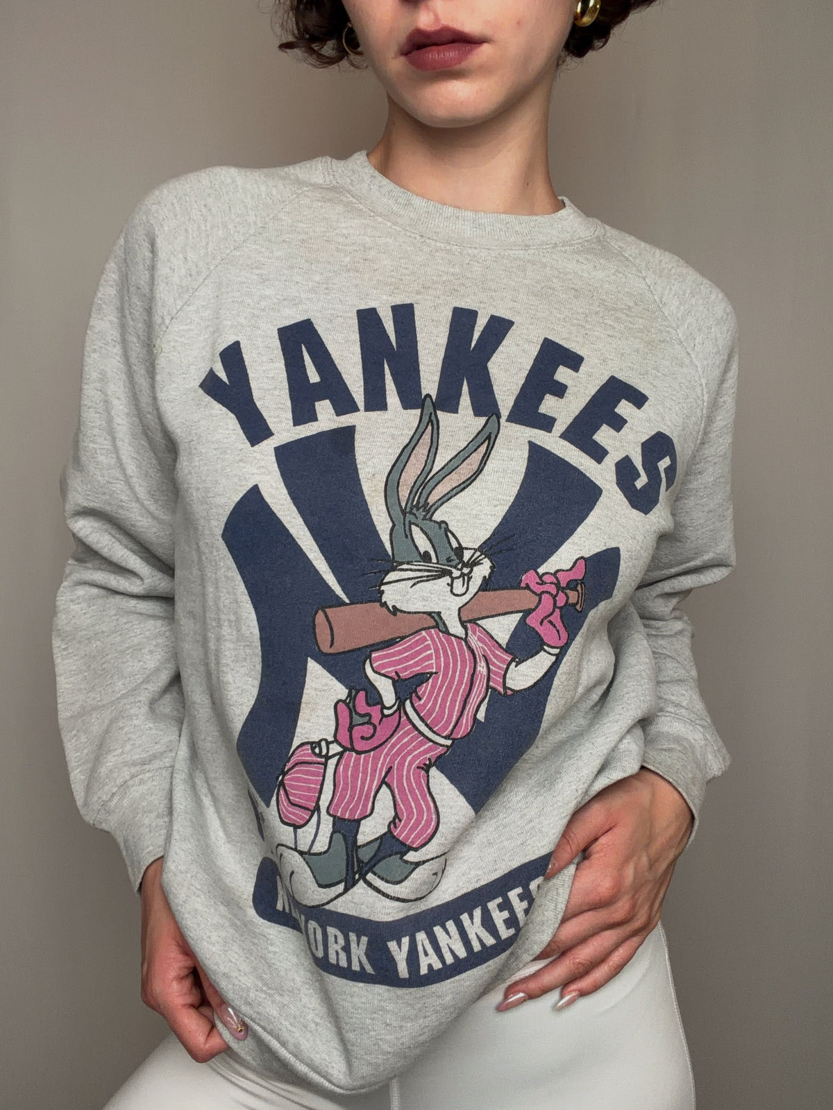 Sweat Yankees x Bugs bunny M vintage