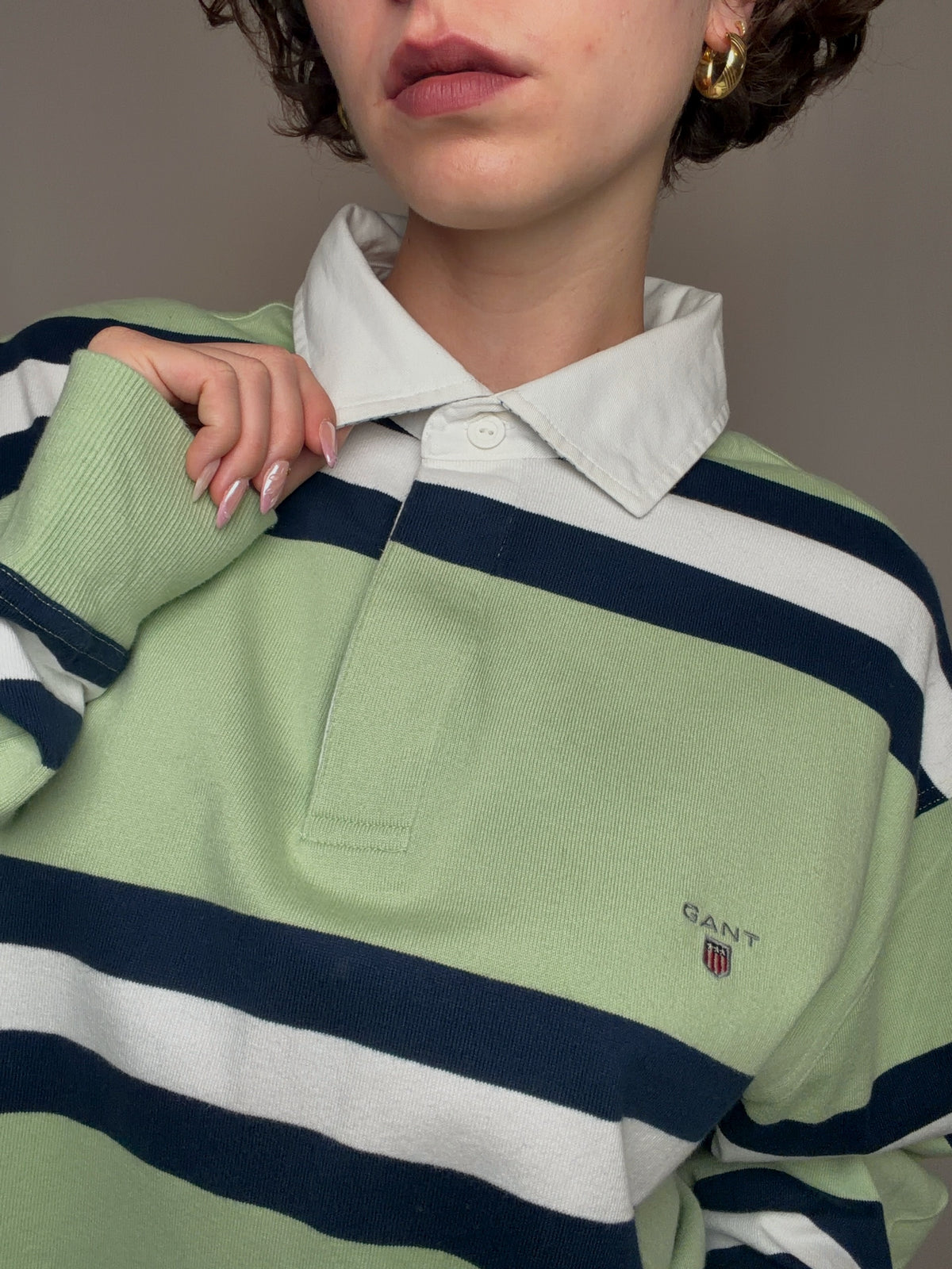 Polo manche longue Gant 3XL vintage