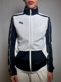 Jacket de sport noire et blanche Nike M vintage