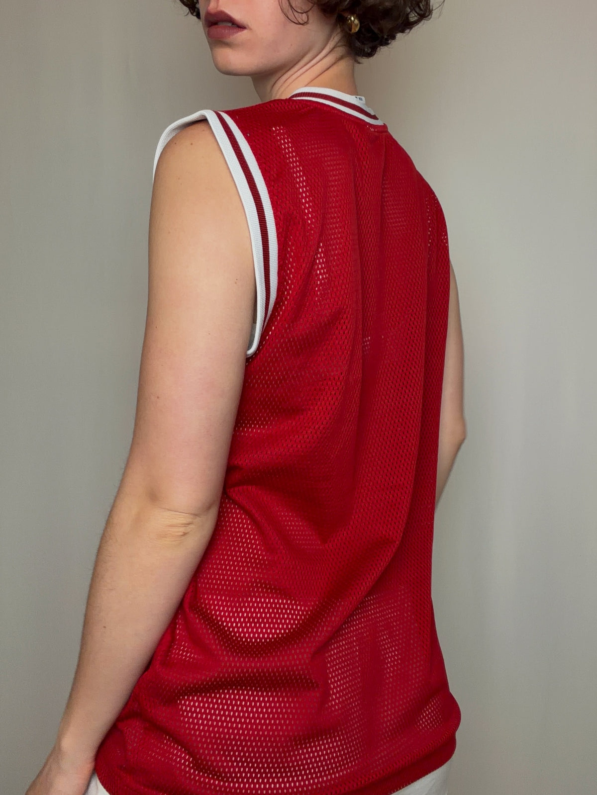 Maillot de basket rouge S vintage