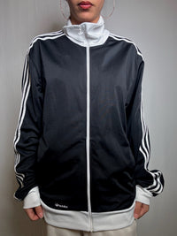 Jacket de sport noir Adidas L vintage