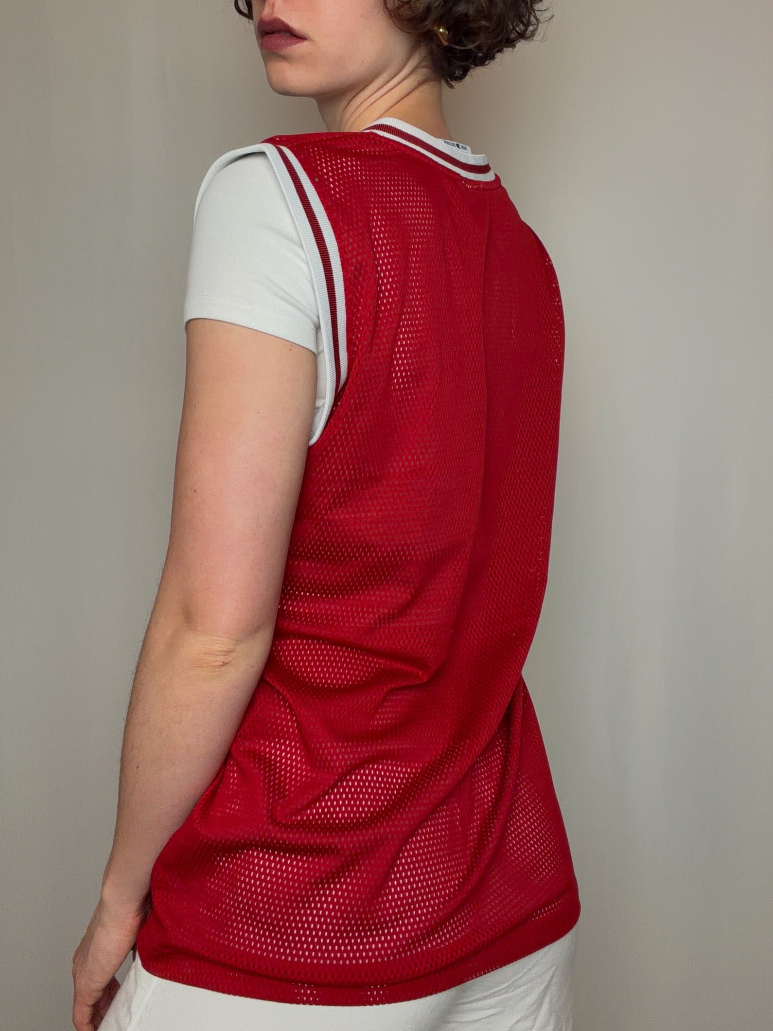 Maillot de basket rouge S vintage