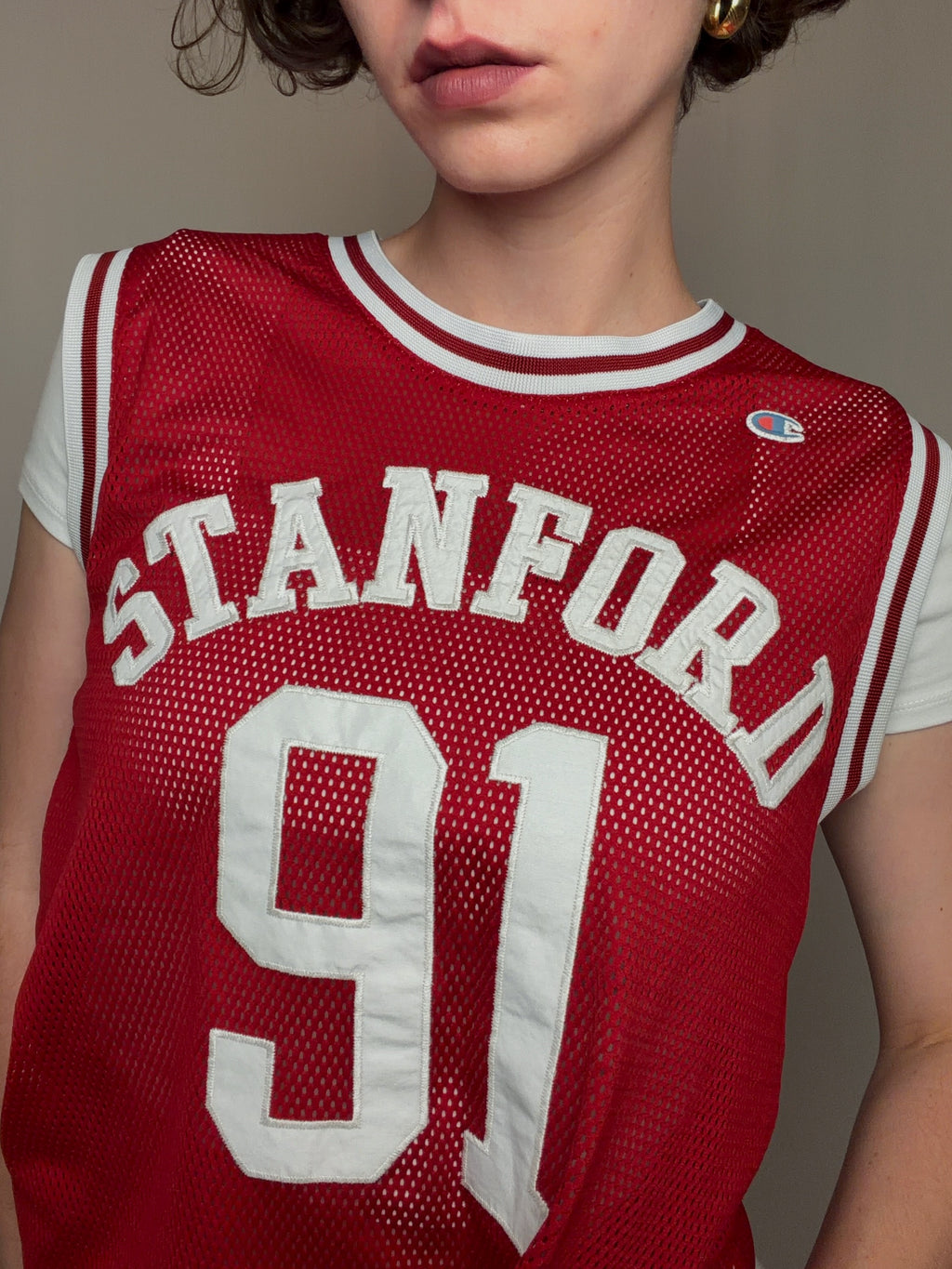 Maillot de basket rouge S vintage