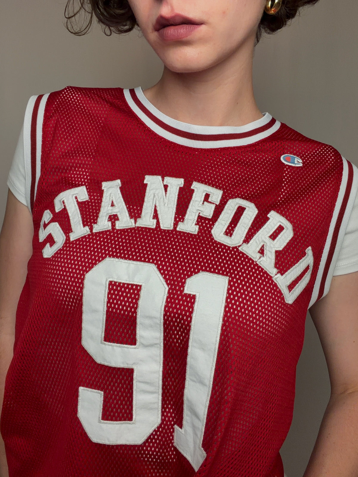 Maillot de basket rouge S vintage