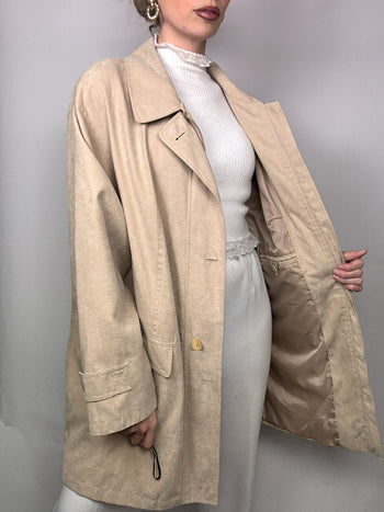 Veste douce beige oversize DAMART XL vintage