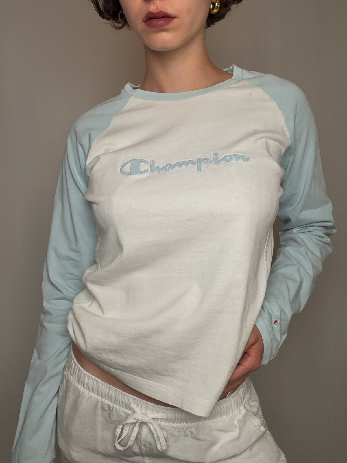Tshirt bicolore Champion M/L vintage