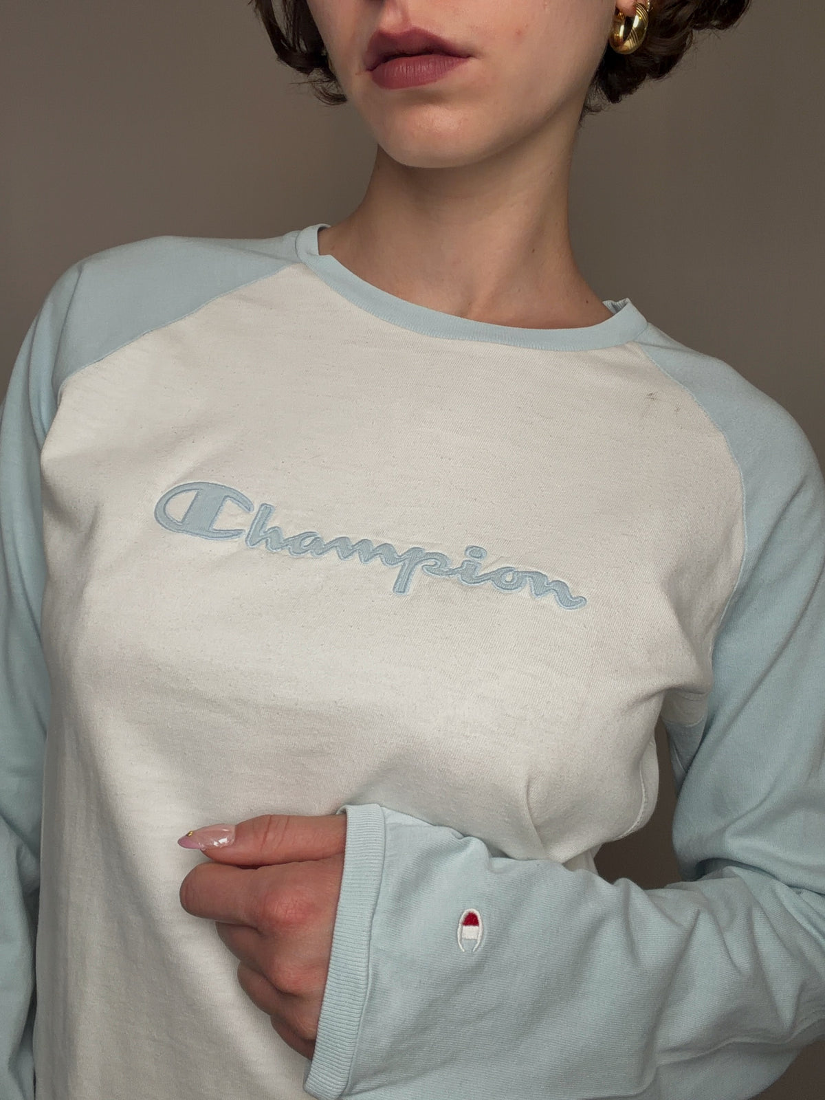 Tshirt bicolore Champion M/L vintage