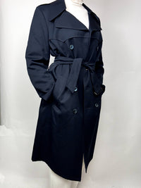 Vintage Navy Blue Cotton Trenchcoat S/M