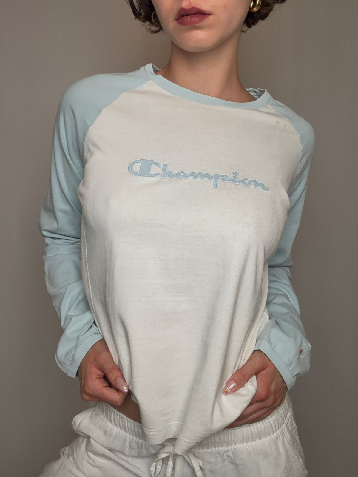 Tshirt bicolore Champion M/L vintage