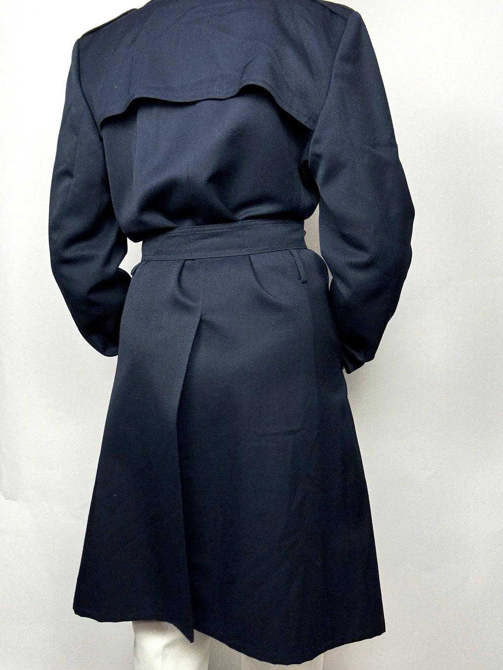 Vintage Navy Blue Cotton Trenchcoat S/M