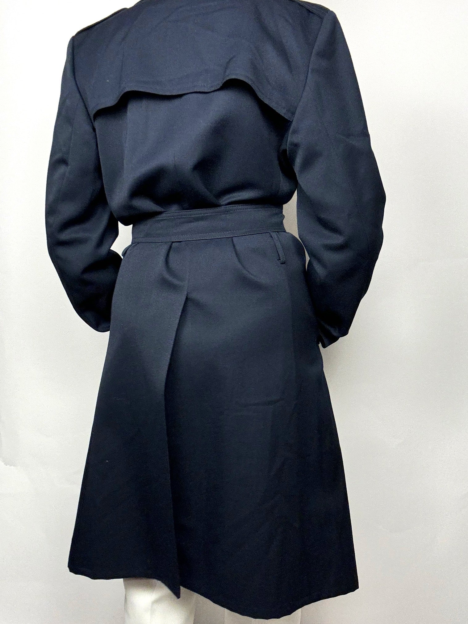 Vintage Navy Blue Cotton Trenchcoat S/M