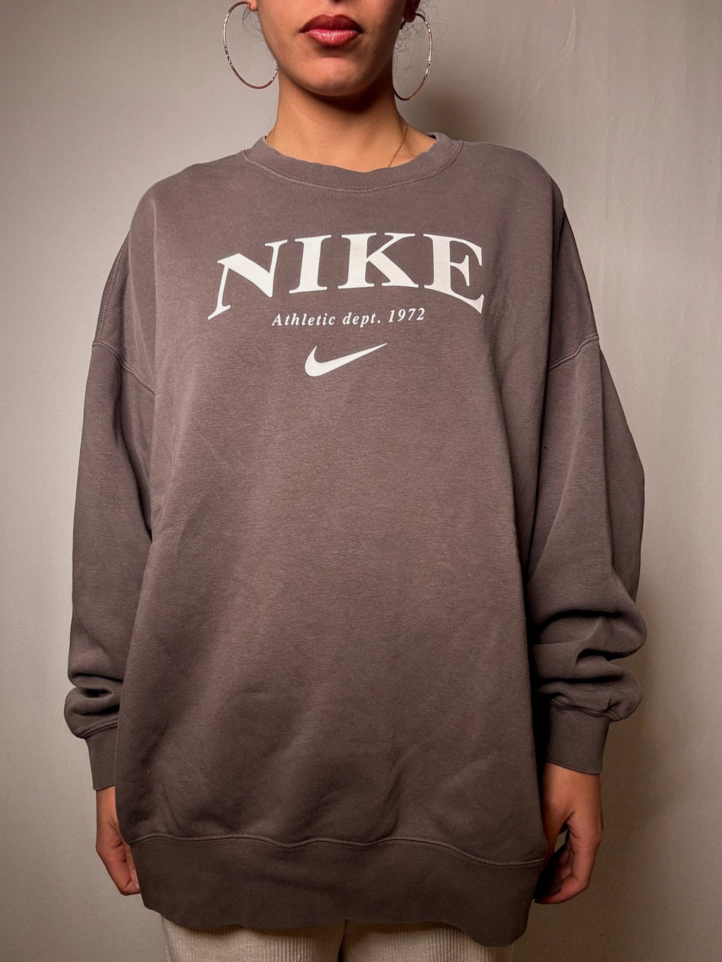 Sweat Nike taupe L vintage