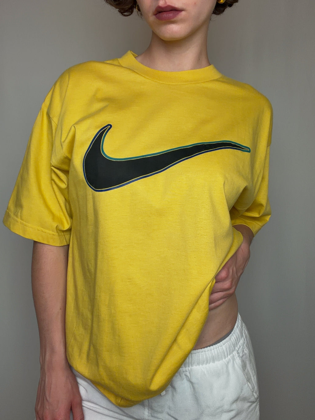 Tshirt jaune Nike M vintage