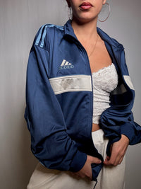 Jacket de sport bleue Adidas M vintage