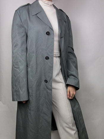 Trenchcoat bleu canard clair L/XL vintage