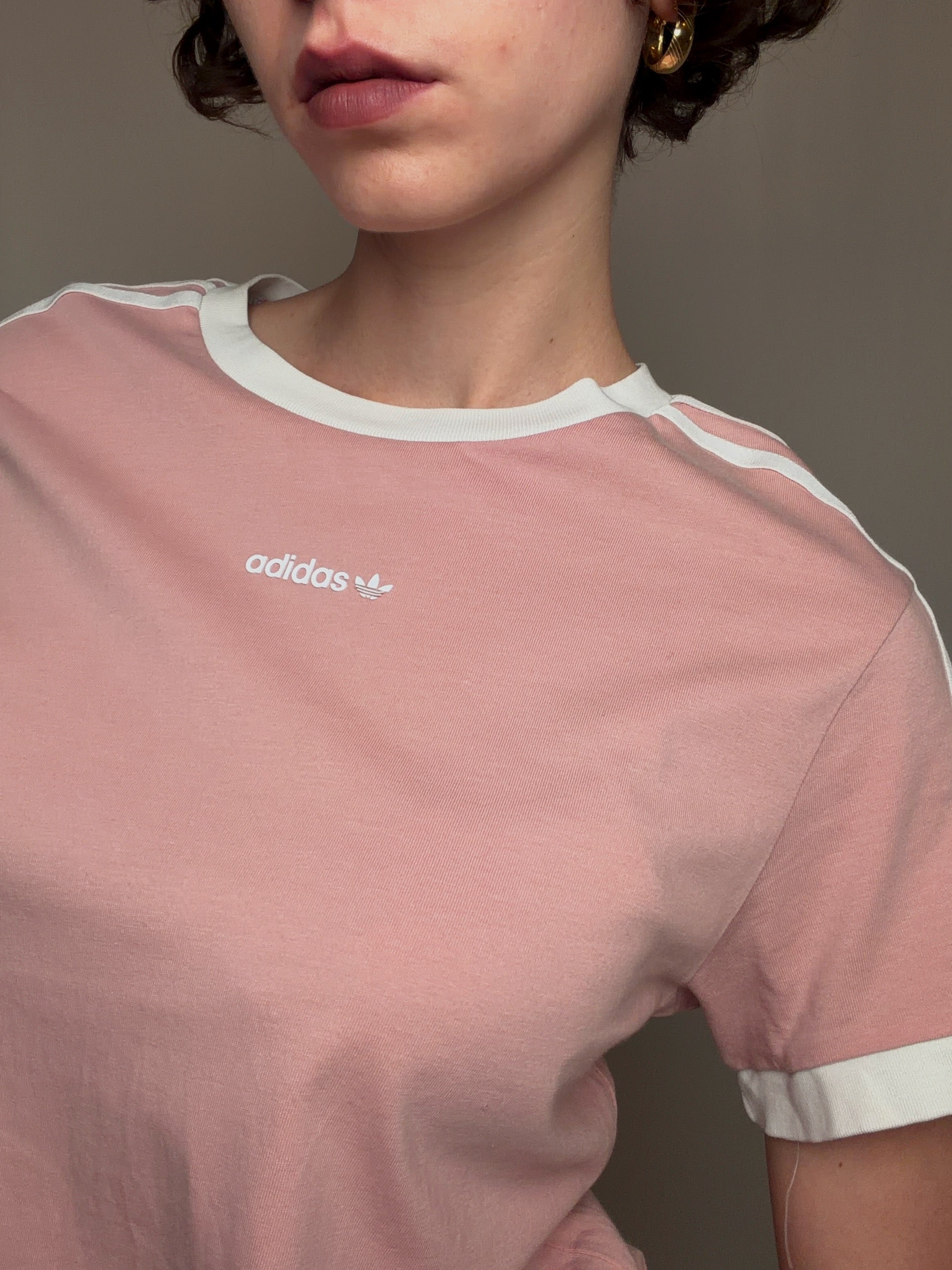 Tshirt rose Adidas S vintage