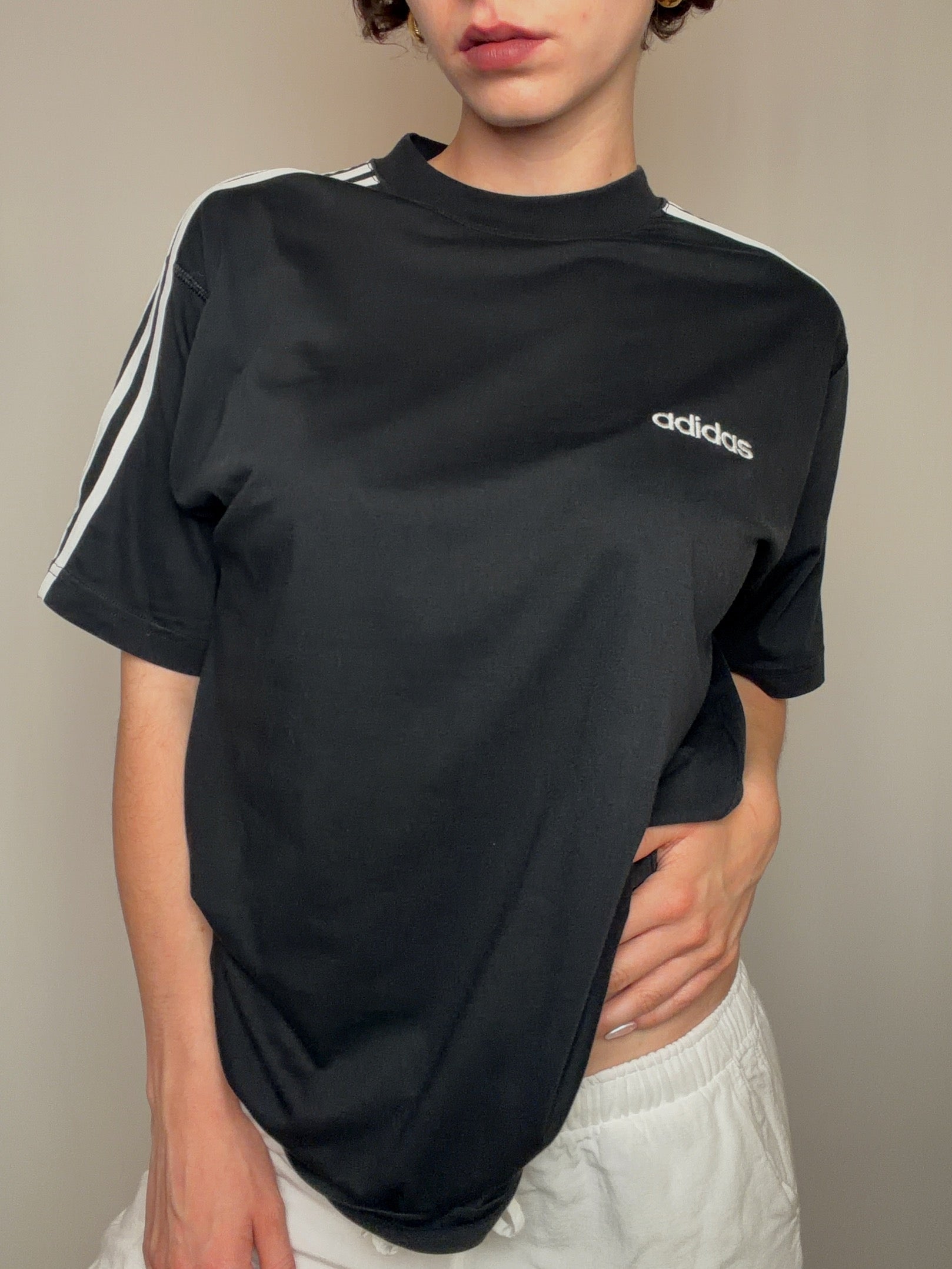 Tshirt noir Adidas S vintage