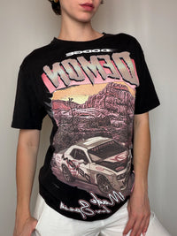 T-shirt noir imprimé DODGE M vintage