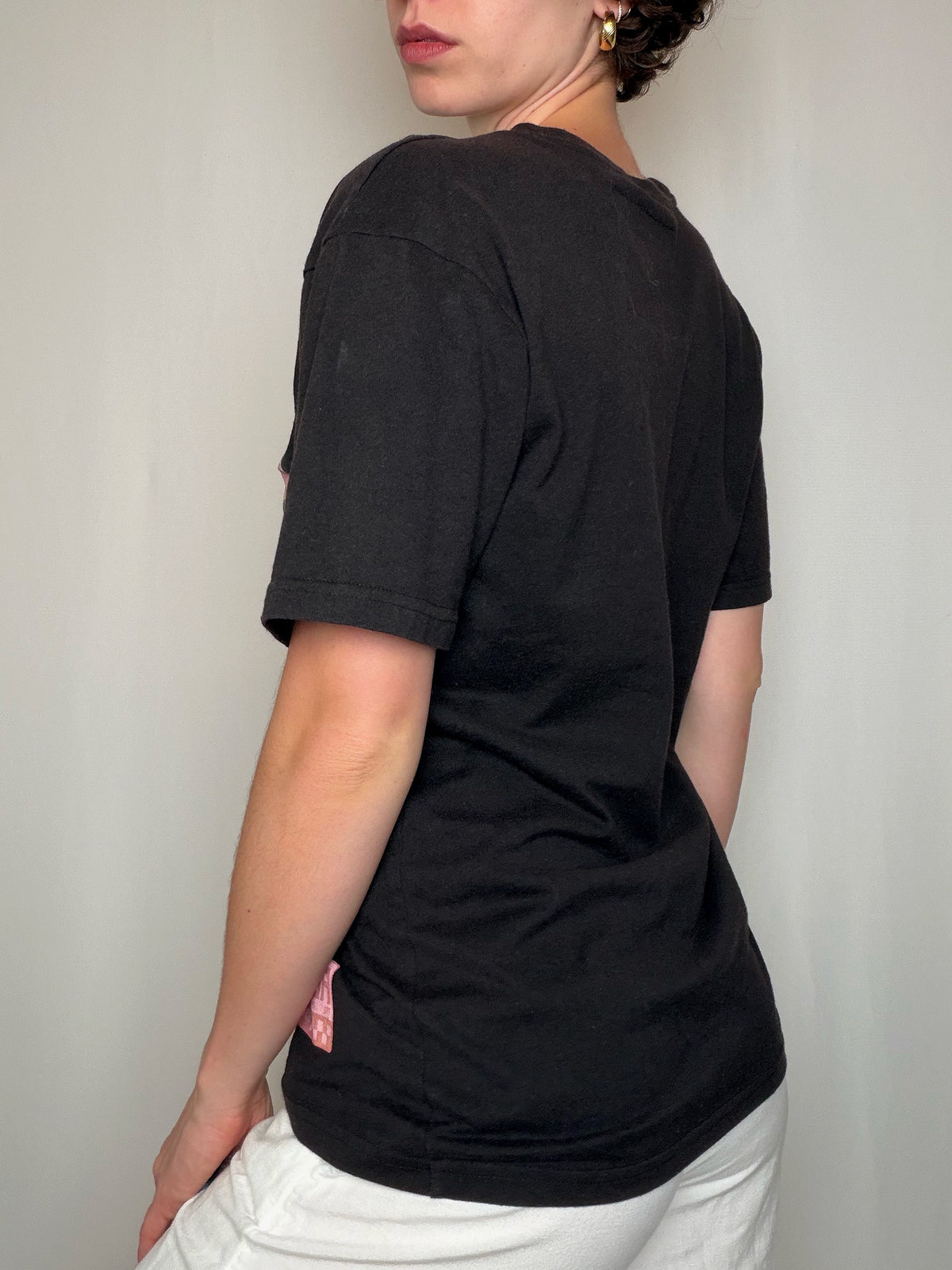 T-shirt noir imprimé DODGE M vintage