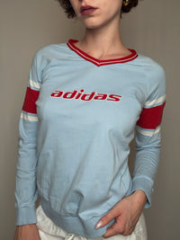 Tshirt bleu et rouge Adidas M vintage
