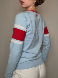 Tshirt bleu et rouge Adidas M vintage