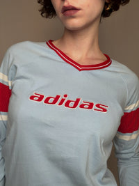 Tshirt bleu et rouge Adidas M vintage