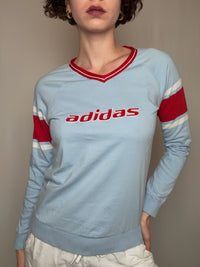 Tshirt bleu et rouge Adidas M vintage