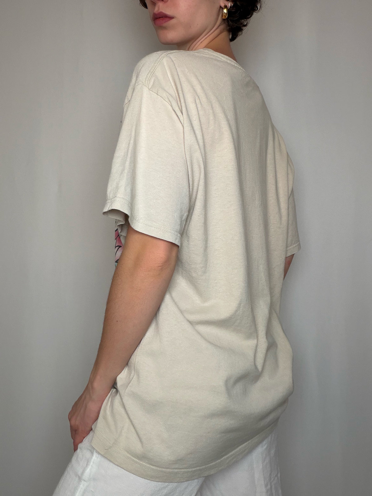 T-shirt beige style EdHardy Stevie L vintage