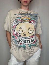 T-shirt beige style EdHardy Stevie L vintage