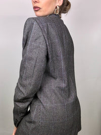 Vintage Grey Plaid Blazer M/L