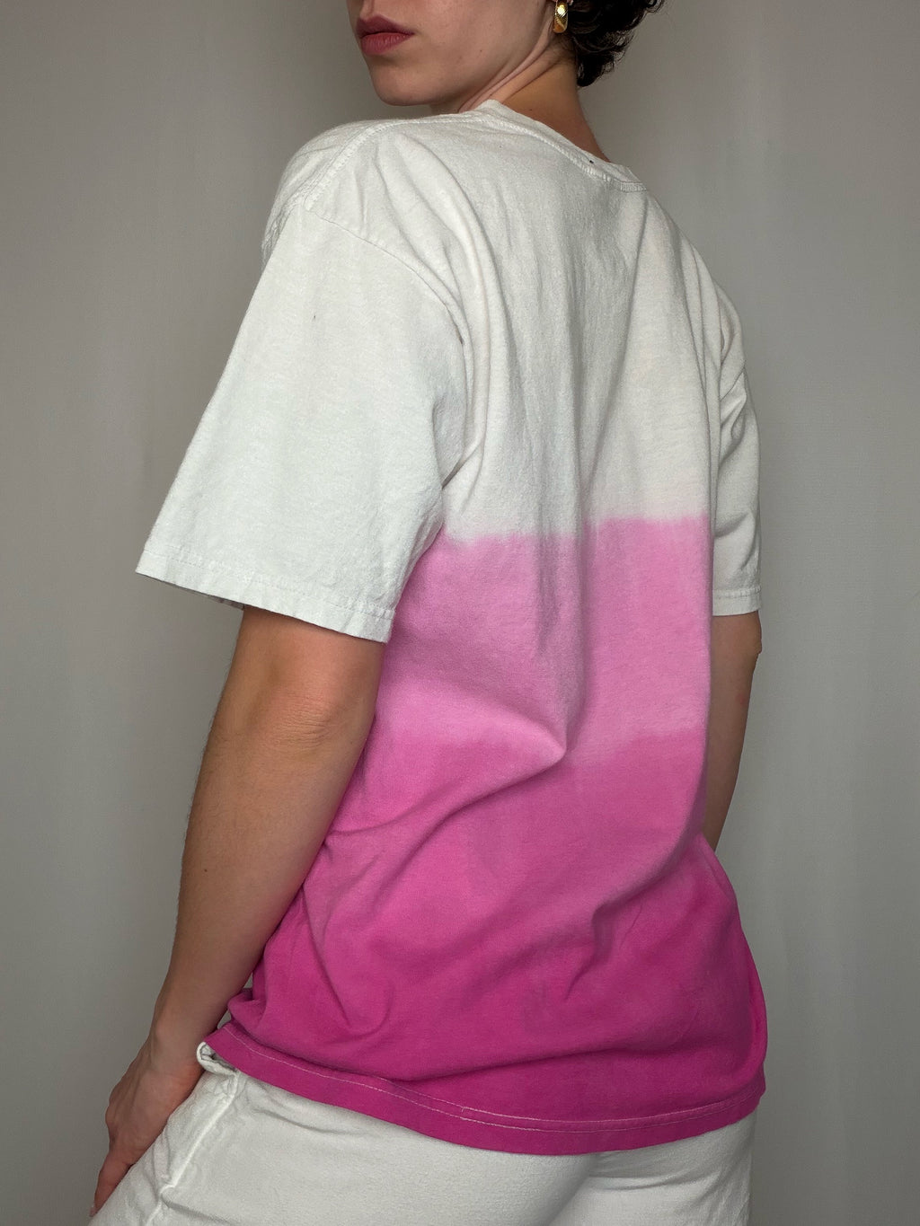 T-shirt blanc tie&dye Bob L'éponge XL vintage