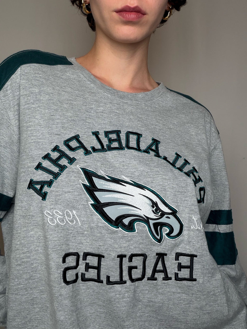 T-shirt manches longues gris NFL XL vintage