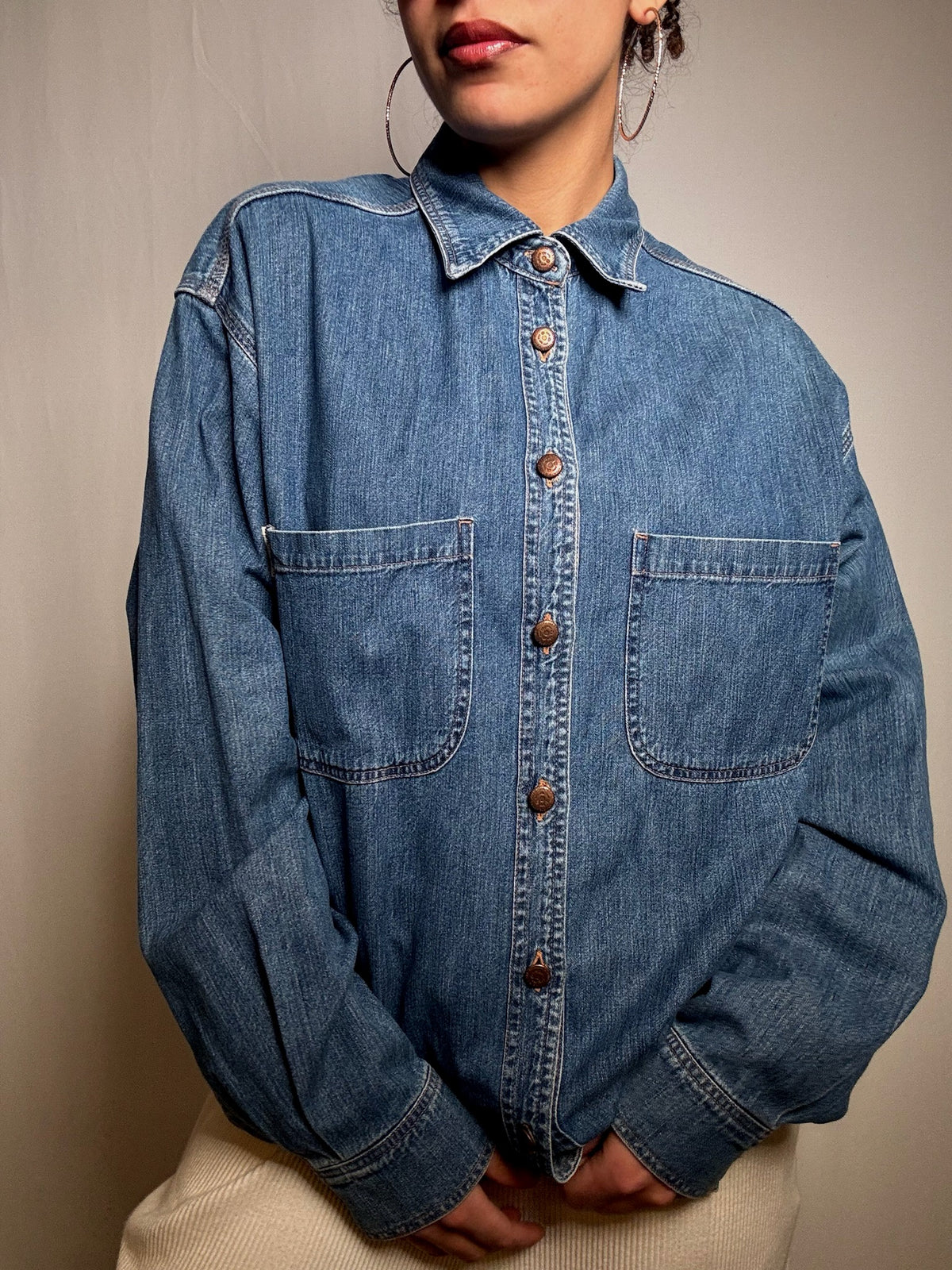 Vintage Jeanshemd Größe M