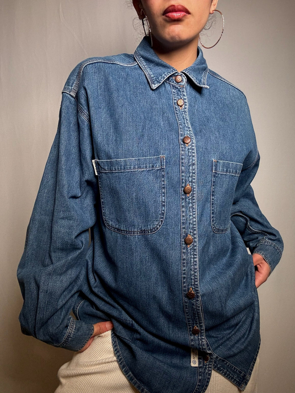 Vintage Jeanshemd Größe M
