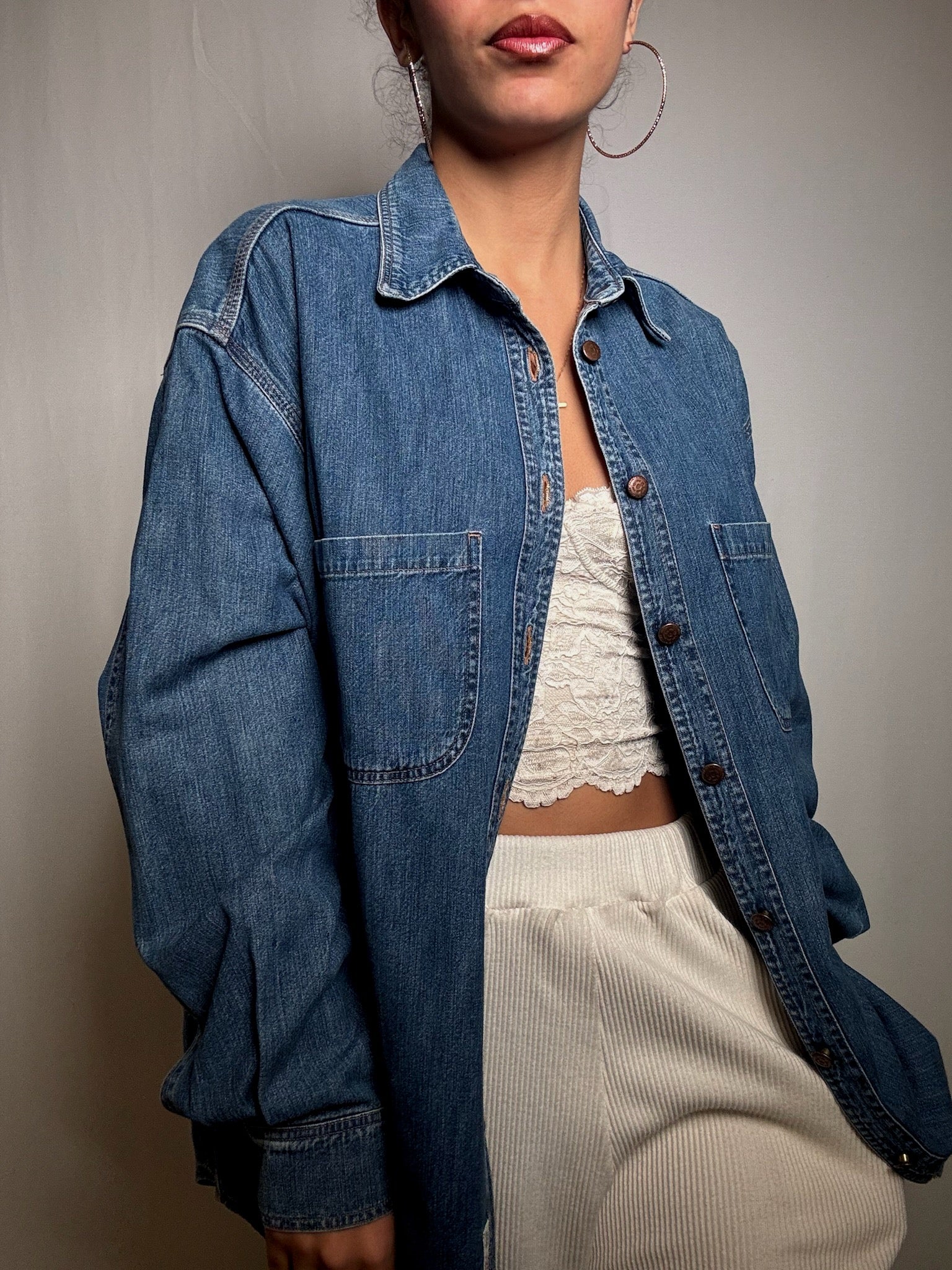 Vintage Jeanshemd Größe M