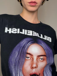 T-shirt noir Billie Eilish M vintage